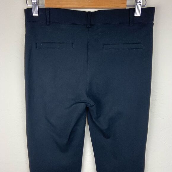 Betabrand Classic Straight Leg Dress Pant Yoga Pants - Black - Picture 7 of 8